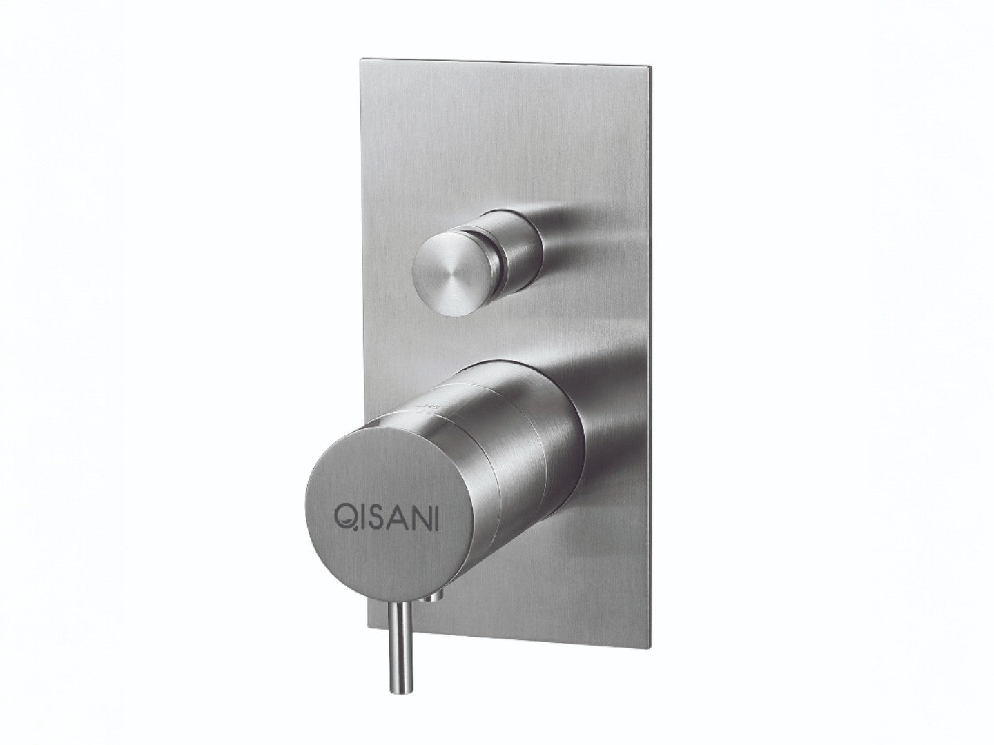 Qisani Flow thermostatische inbouwkraan 2-weg vierkant afbouwdeel