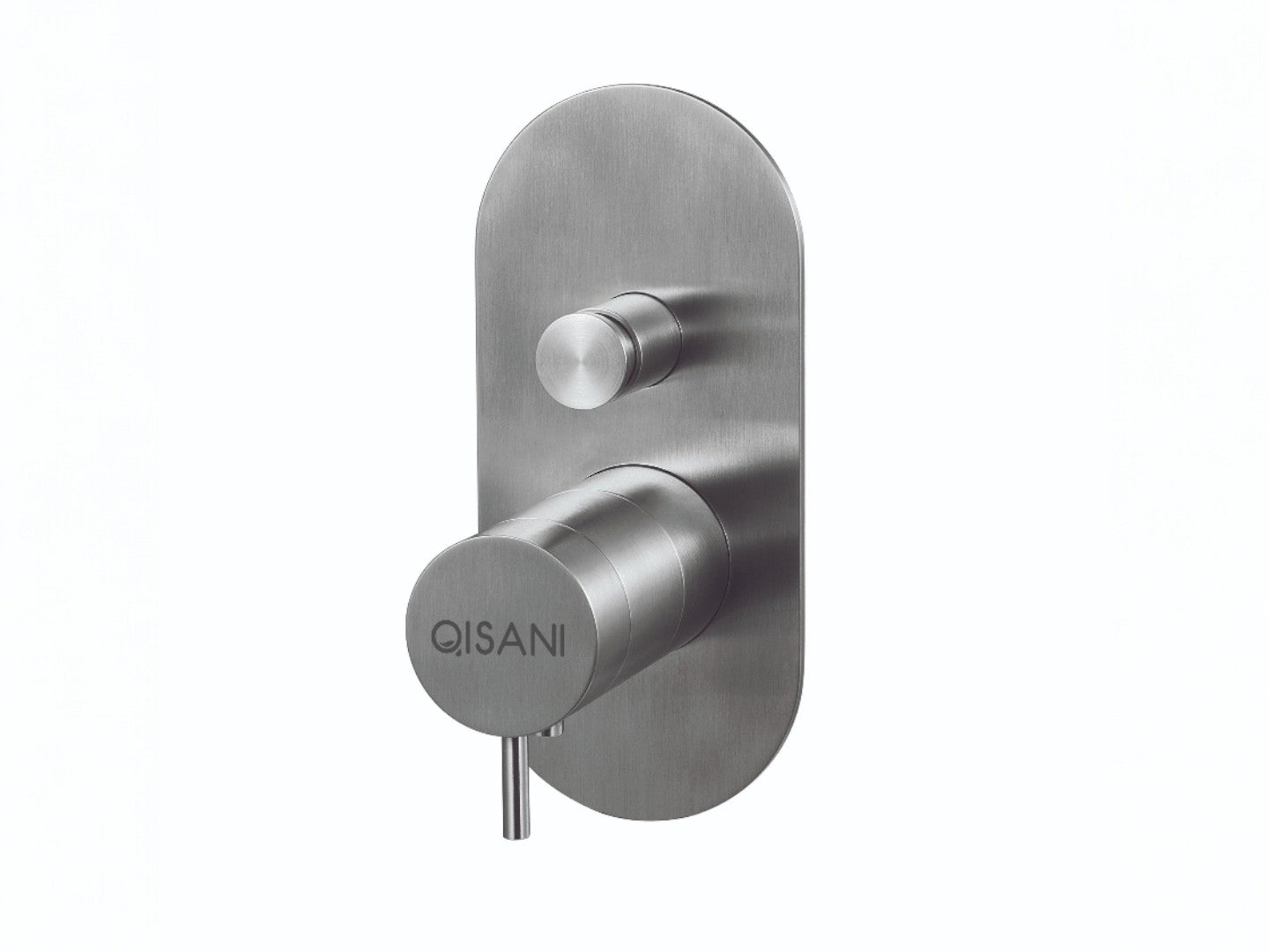 Qisani Flow thermostatische inbouwkraan 2-weg ovaal afbouwdeel