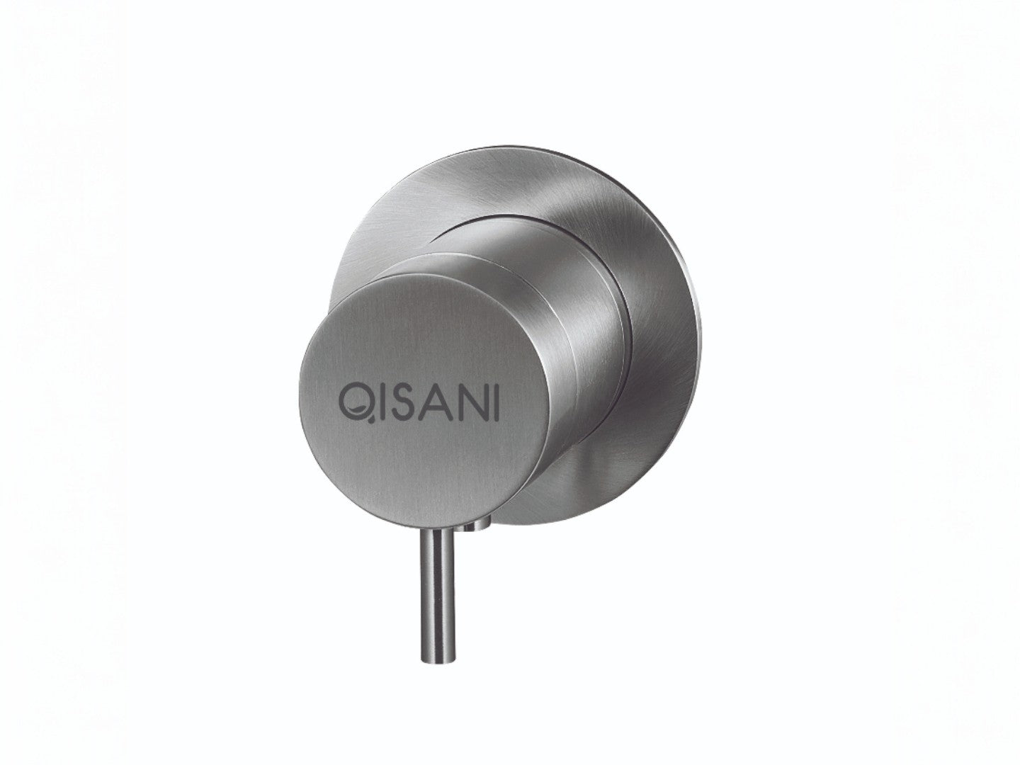 Qisani Flow thermostatische inbouwkraan 1-weg rond afbouwdeel