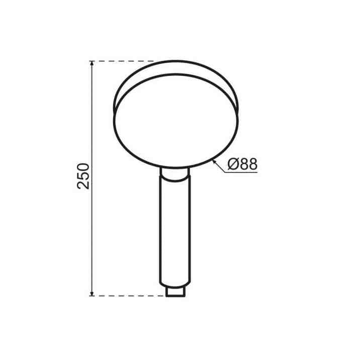 Qisani Flow ronde hoofddouche