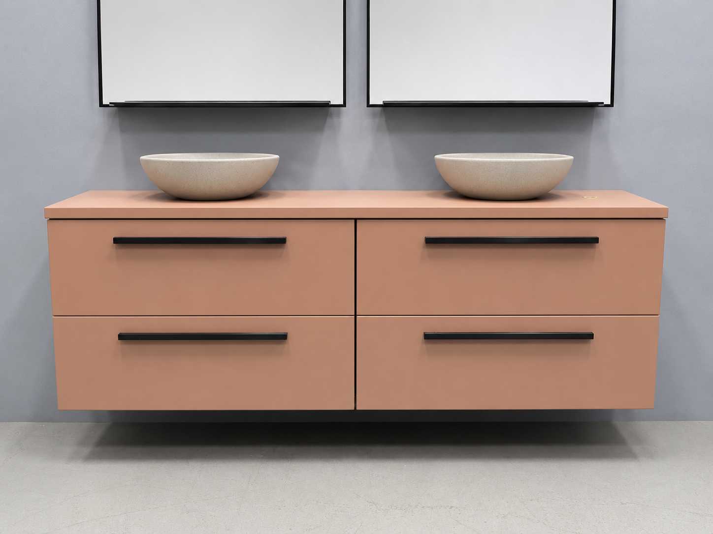 Terracotta badmeubelset