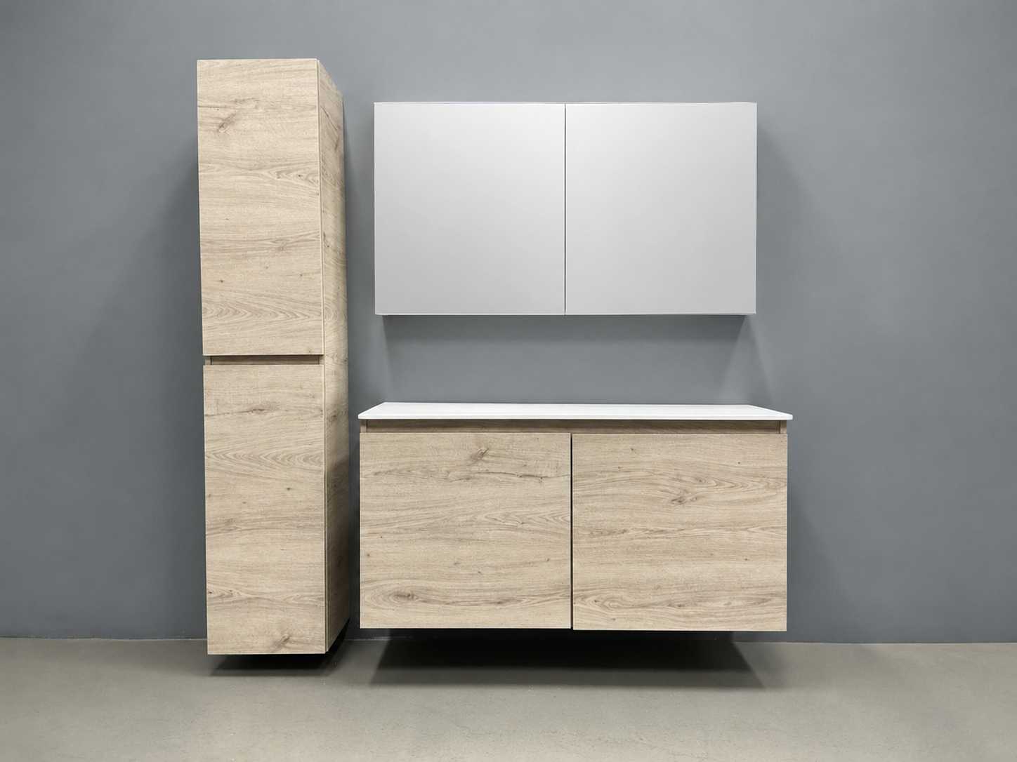Greige Oak badmeubelset