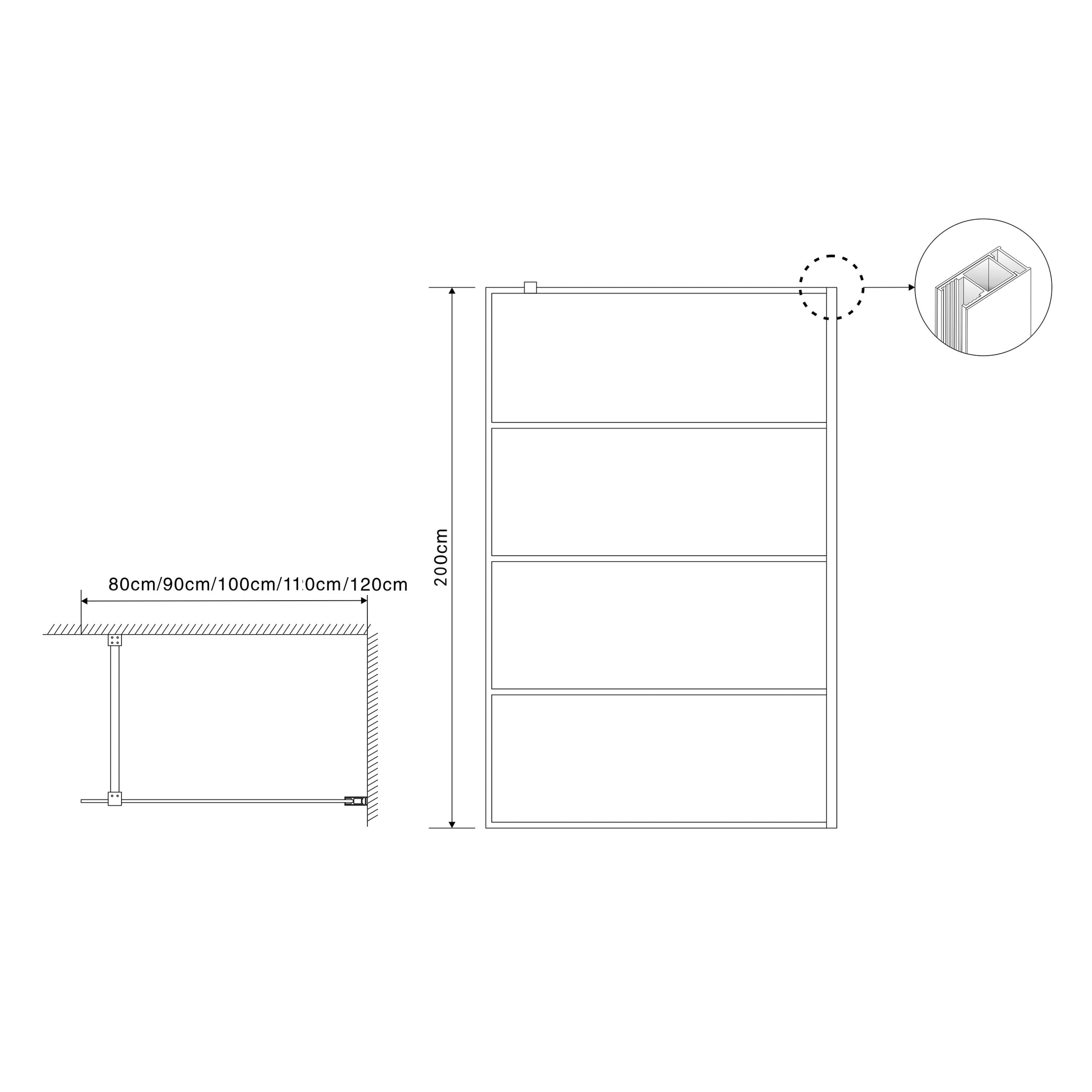 Montalcino inloopdouche