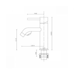 Wastafelkraan Milano
