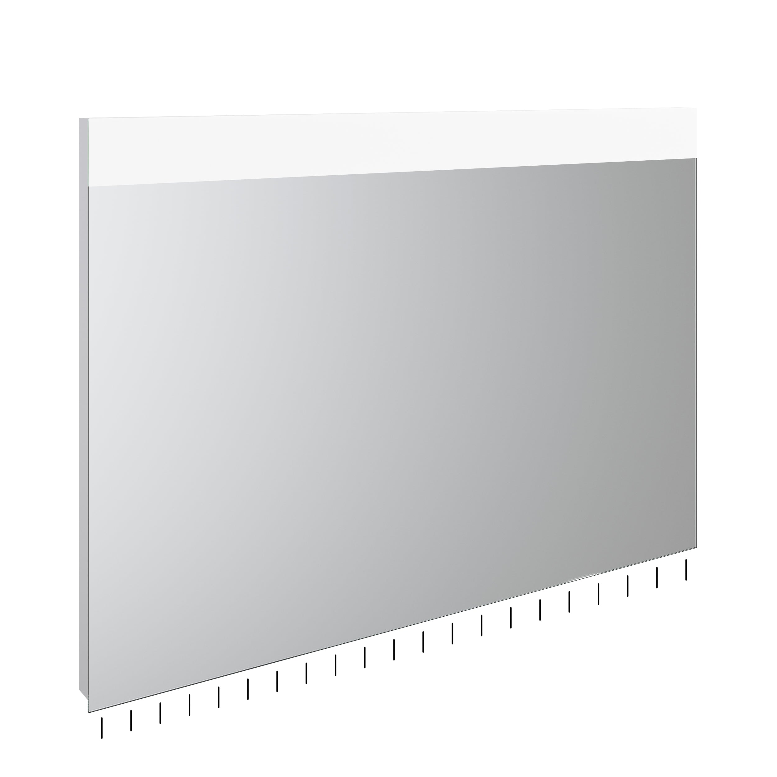 Spiegel met bovenverlichting