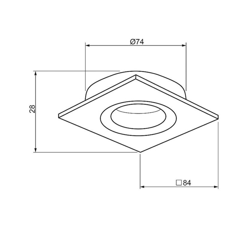 Inbouw spot Lanciano