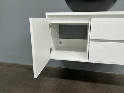 Hoogglans witte badmeubelset L