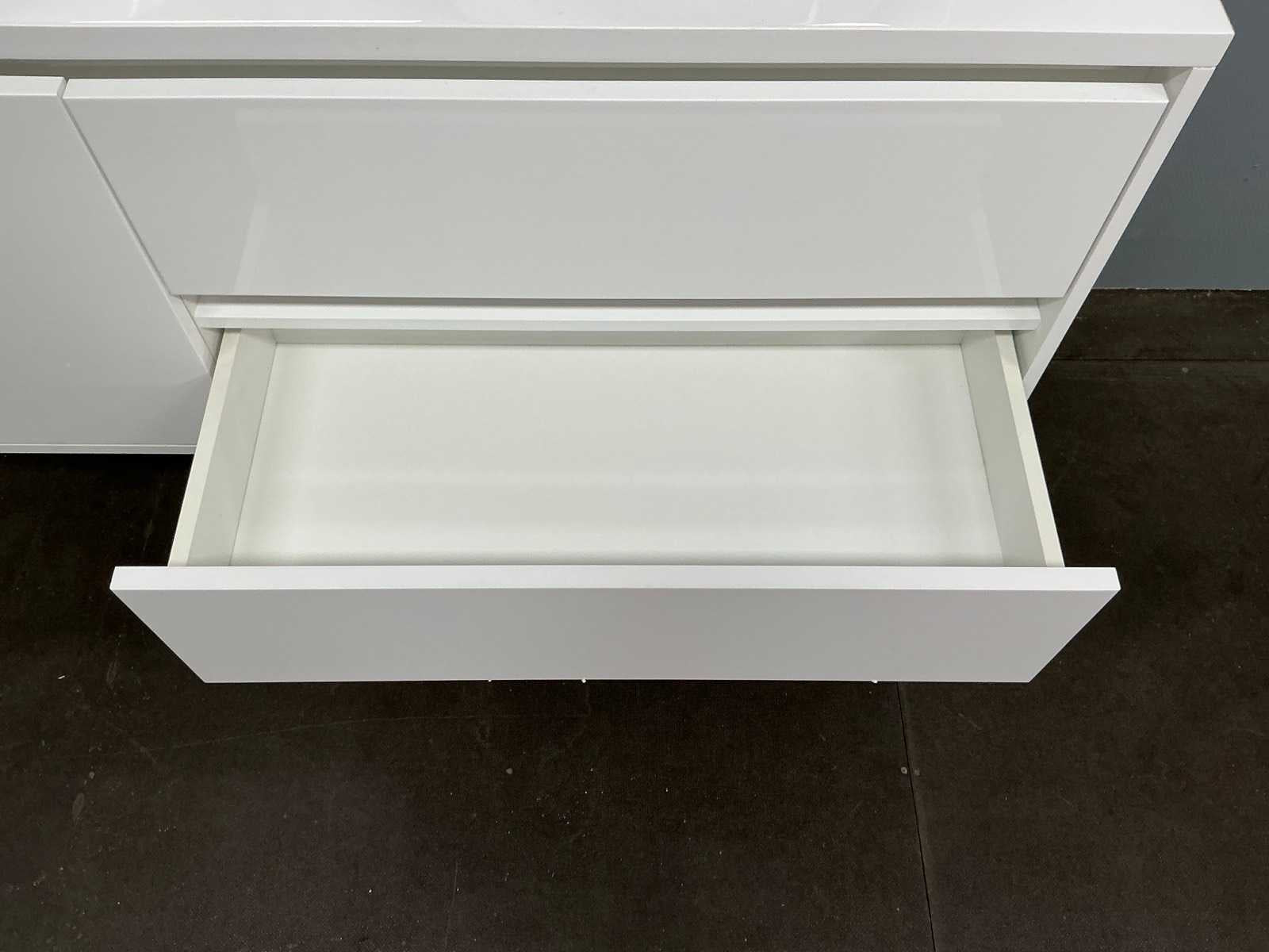 Glans witte badmeubelset XL