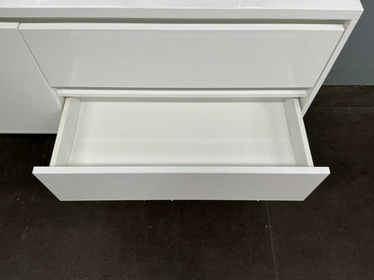Glans witte badmeubelset XL
