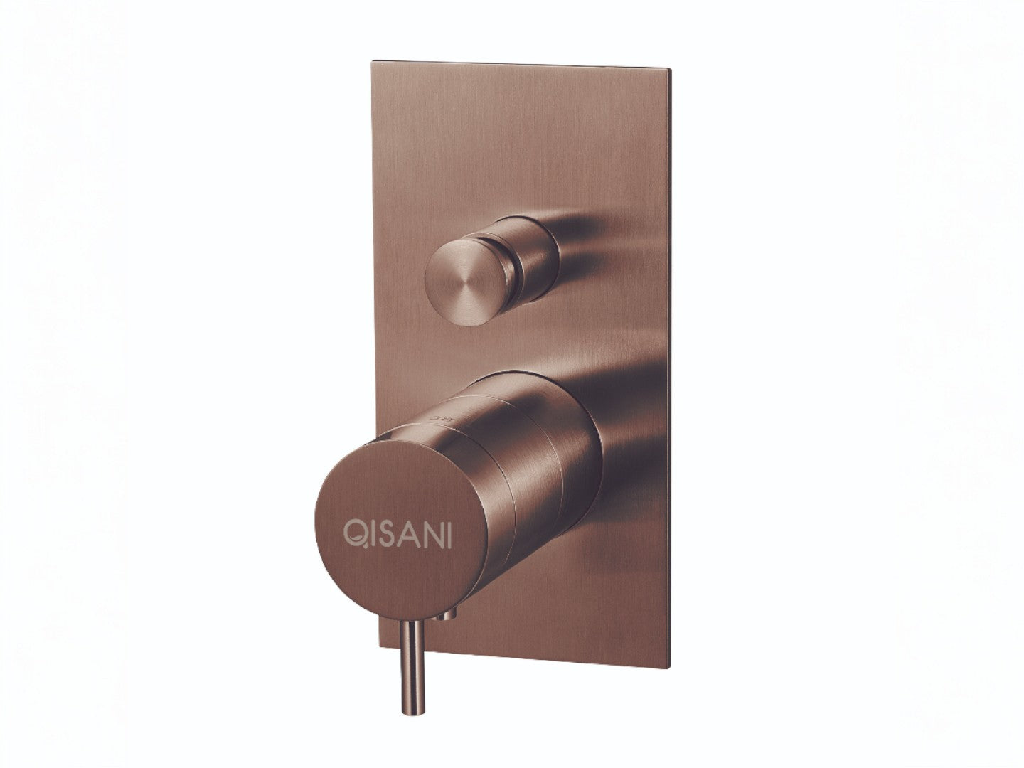 Qisani Flow thermostatische inbouwkraan 2-weg vierkant afbouwdeel