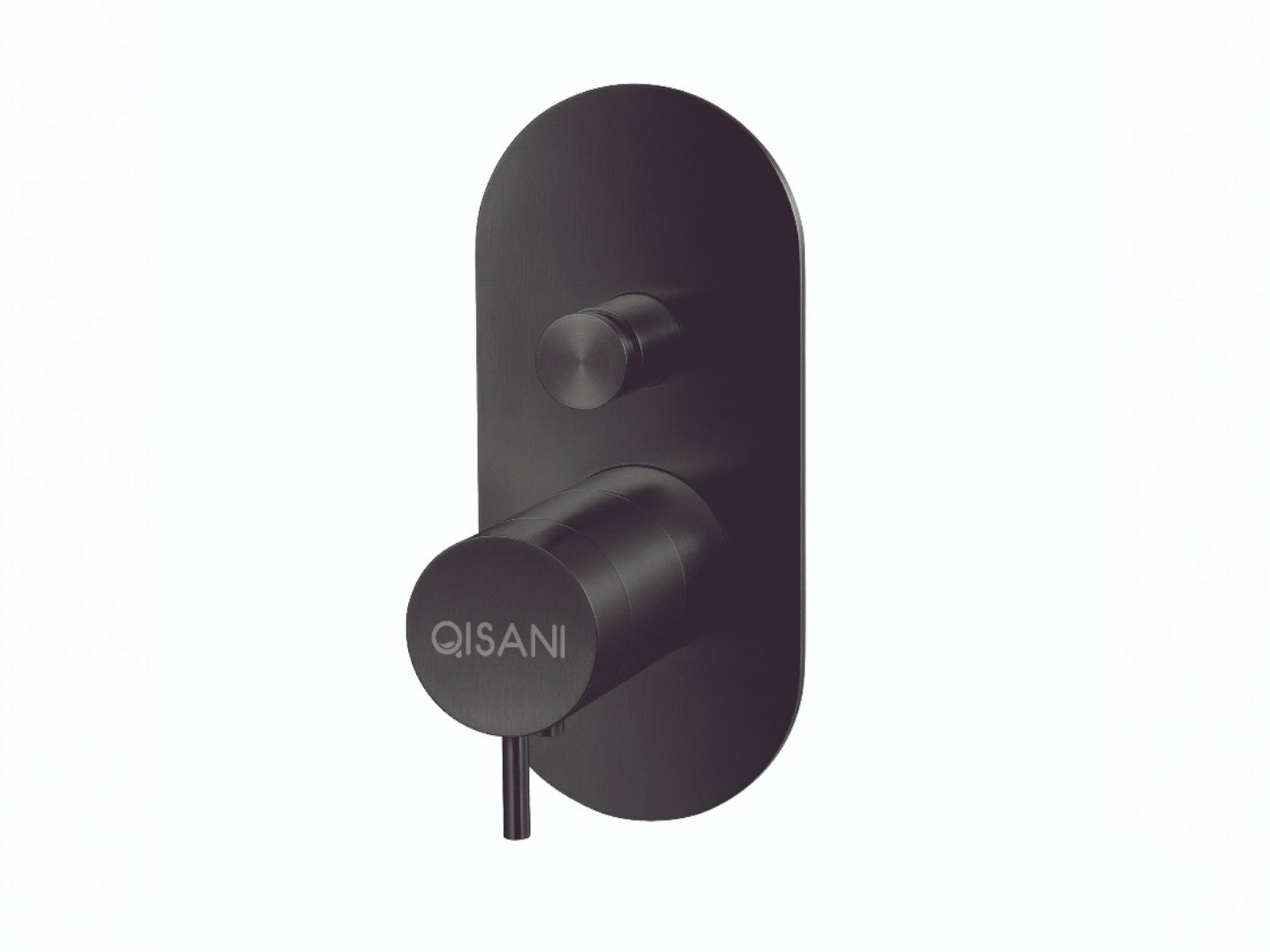 Qisani Flow thermostatische inbouwkraan 2-weg ovaal afbouwdeel