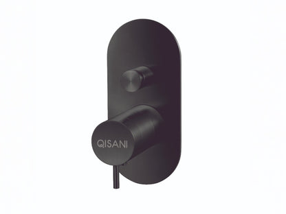 Qisani Flow thermostatische inbouwkraan 2-weg ovaal afbouwdeel