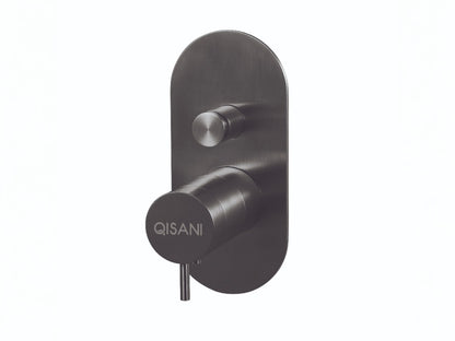 Qisani Flow thermostatische inbouwkraan 2-weg ovaal afbouwdeel