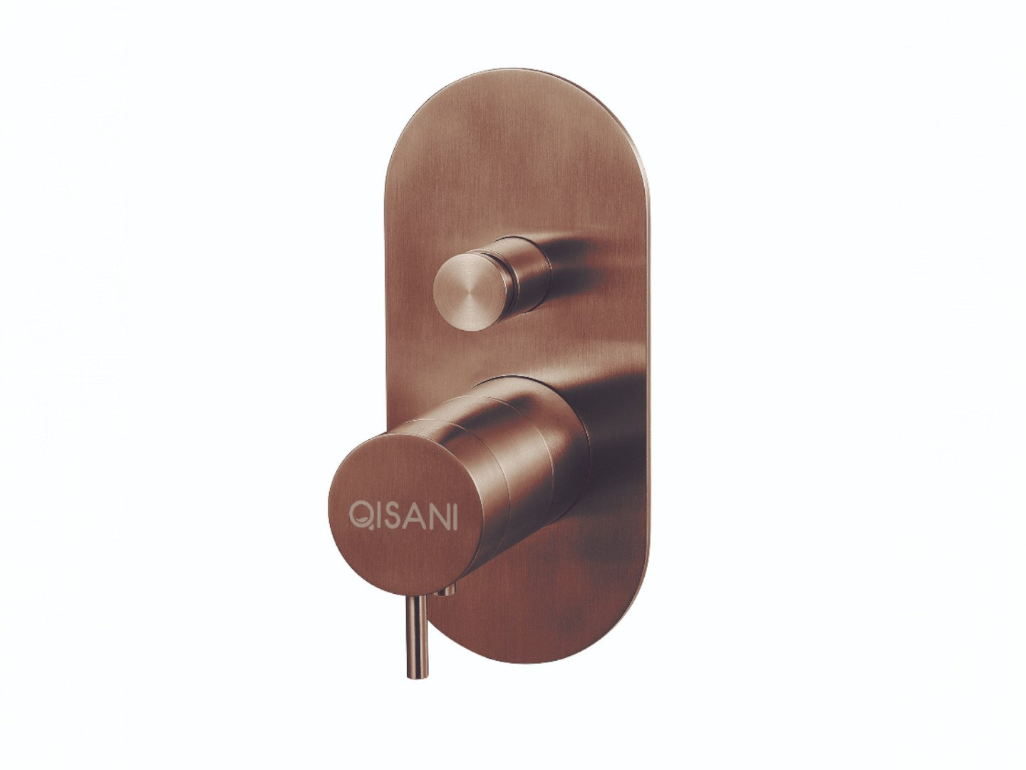 Qisani Flow thermostatische inbouwkraan 2-weg ovaal afbouwdeel