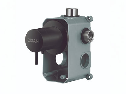 Qisani Flow thermostatische inbouwkraan 1-weg rond afbouwdeel