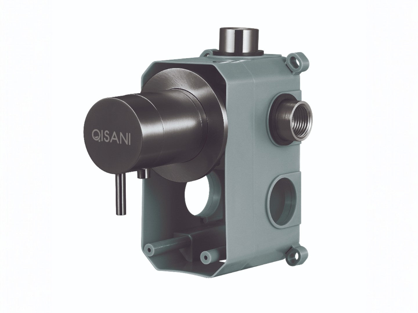 Qisani Flow thermostatische inbouwkraan 1-weg rond afbouwdeel