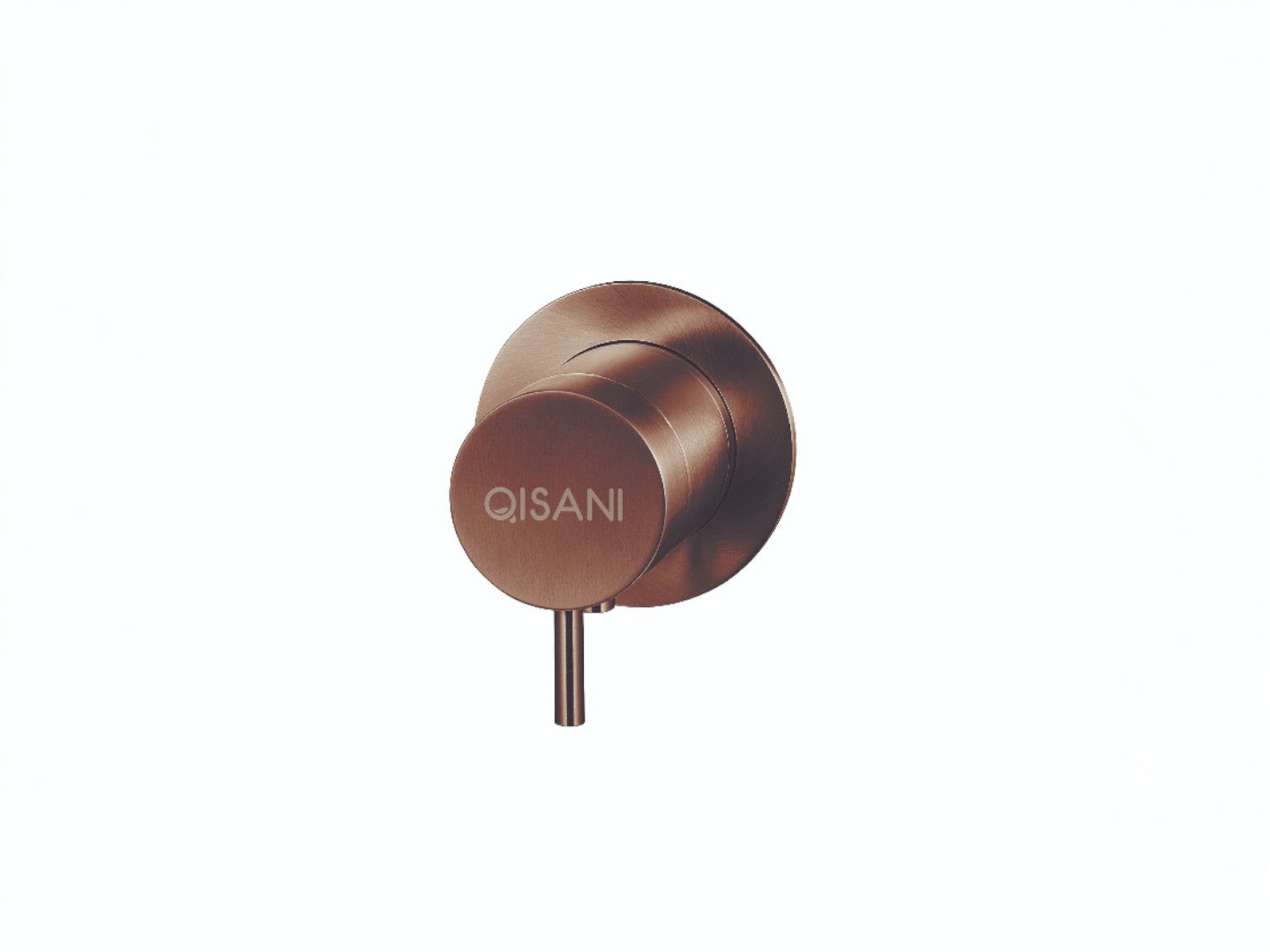 Qisani Flow thermostatische inbouwkraan 1-weg rond afbouwdeel