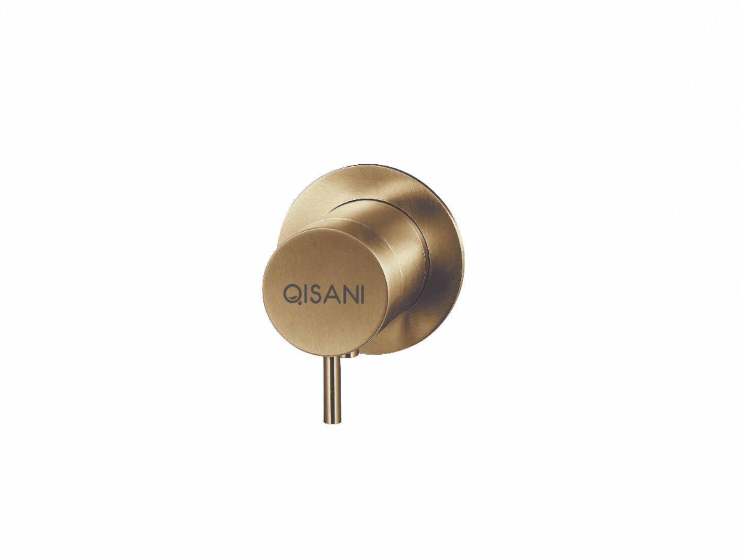 Qisani Flow thermostatische inbouwkraan 1-weg rond afbouwdeel