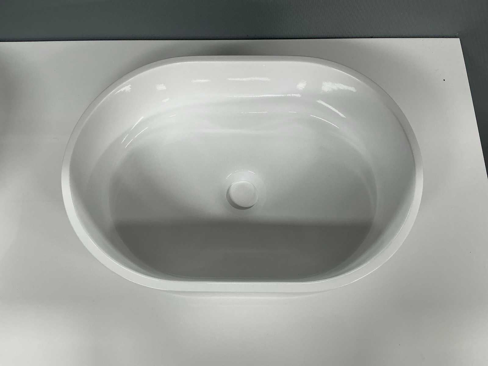 Glans witte badmeubelset XL