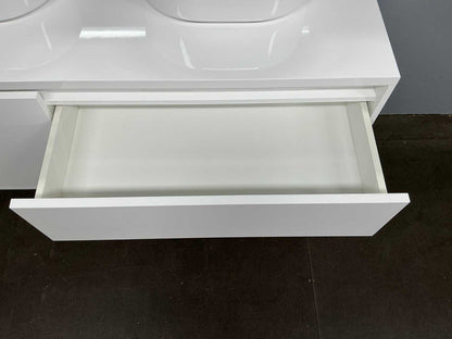 Glans witte badmeubelset XL