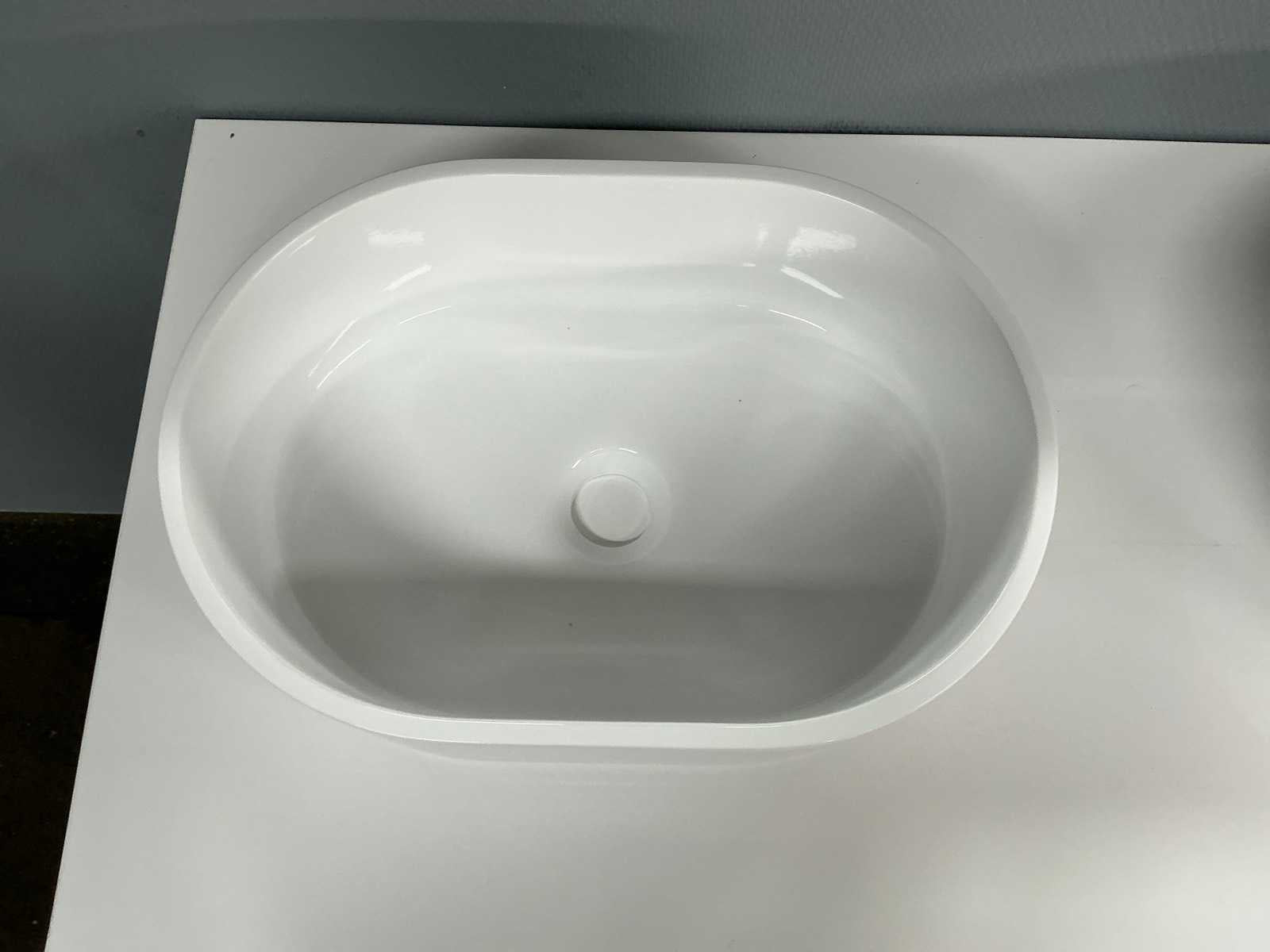 Glans witte badmeubelset XL