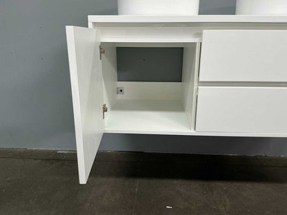 Glans witte badmeubelset XL