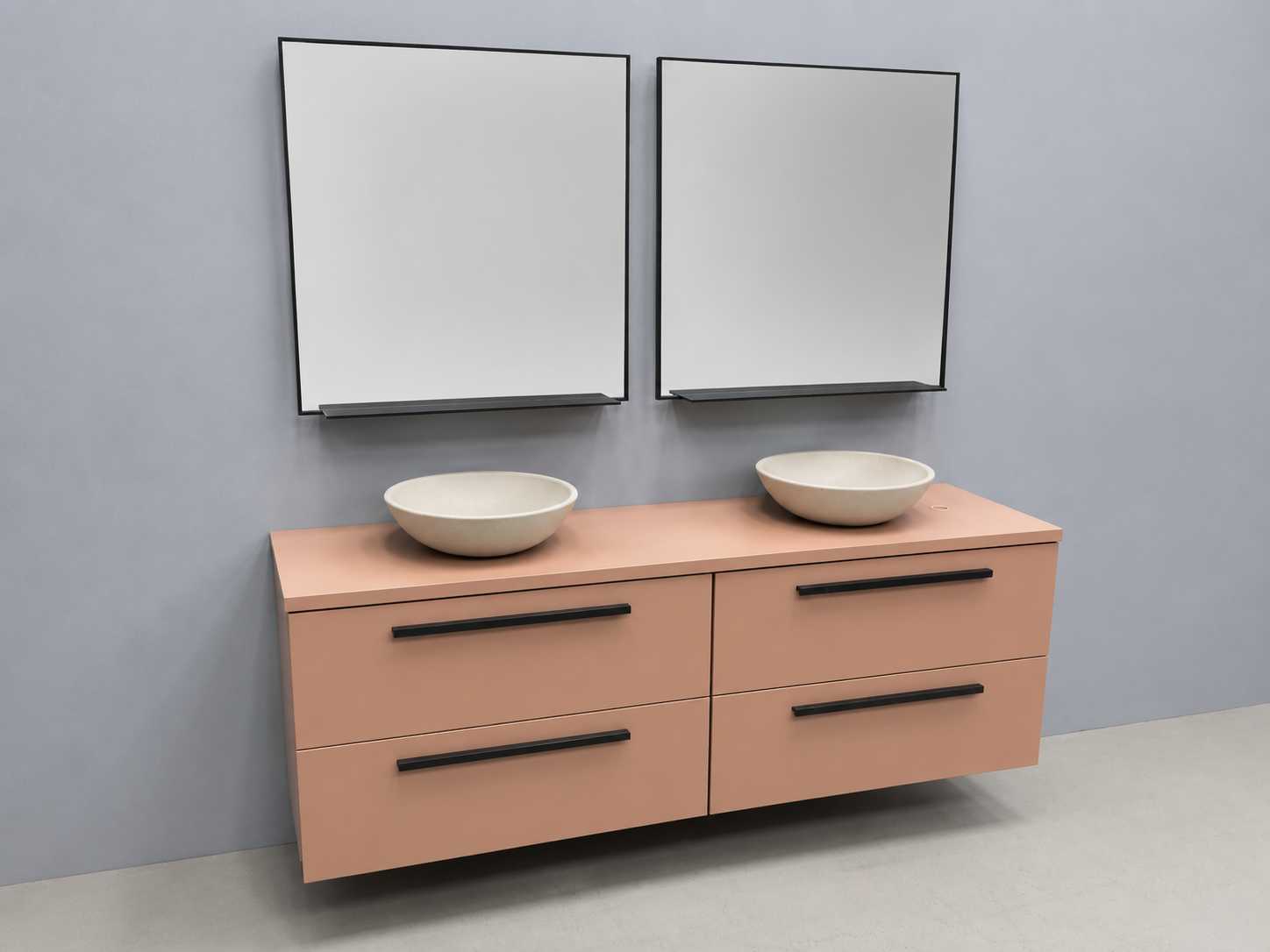 Terracotta badmeubelset