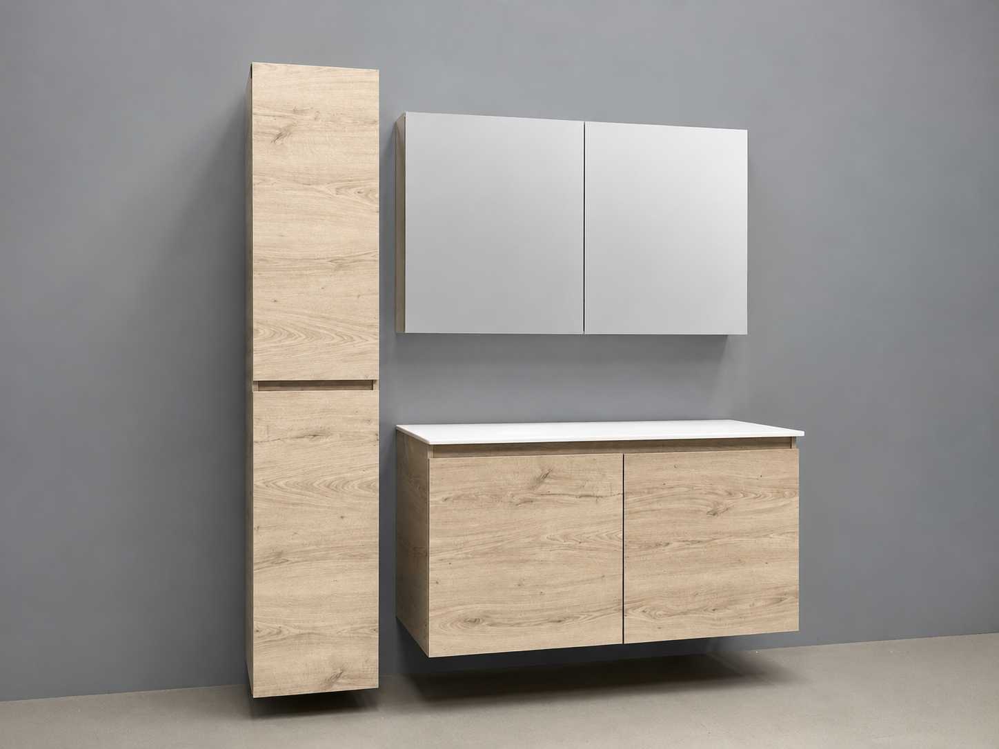 Greige Oak badmeubelset
