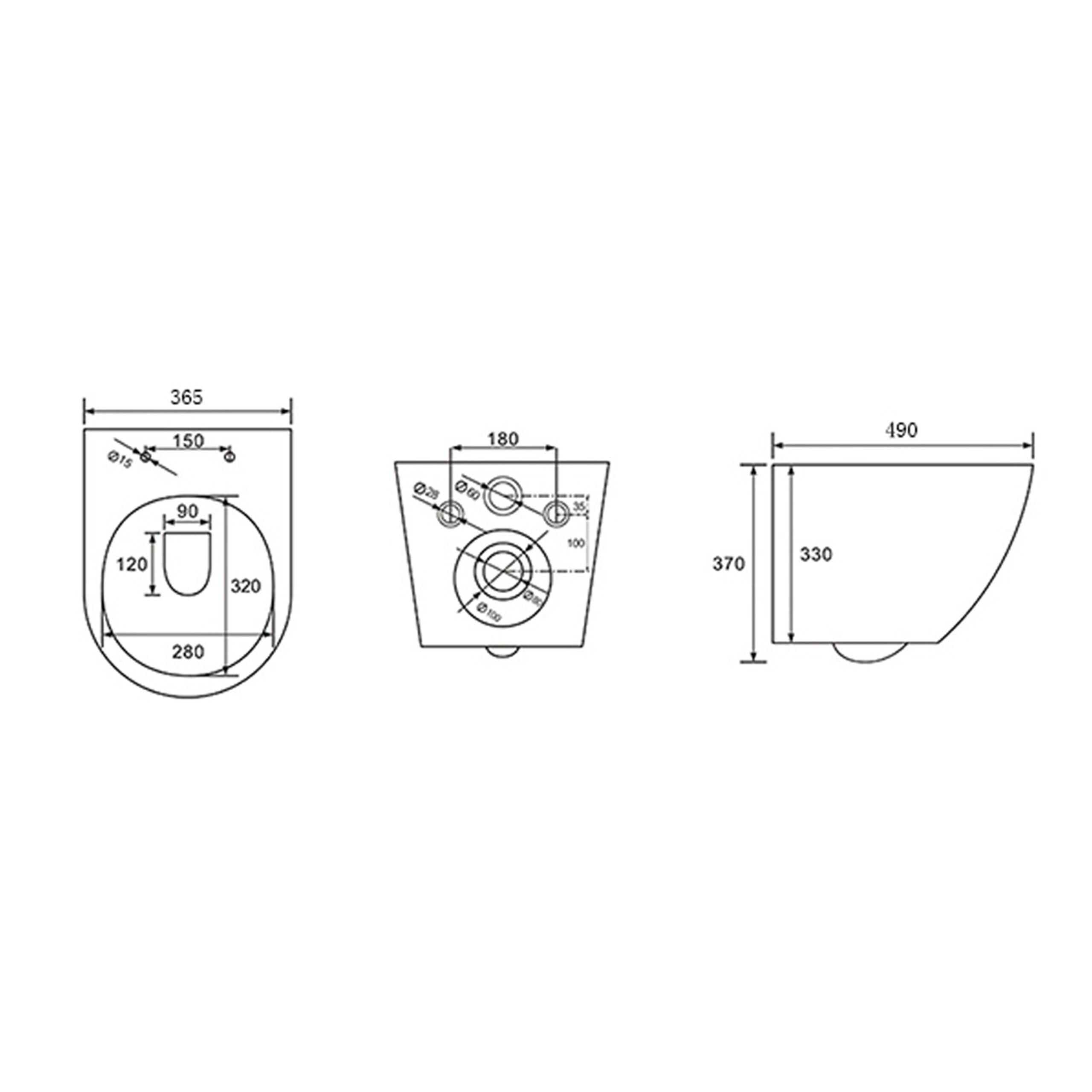 Wandcloset/Bidet Legnano