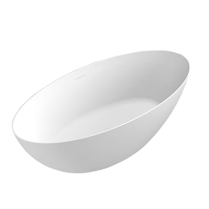 Vrijstaand bad Mantova mat wit