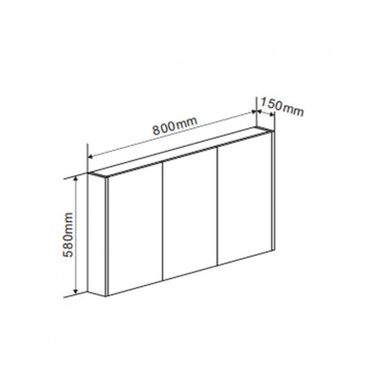 Spiegelkast Livorno M