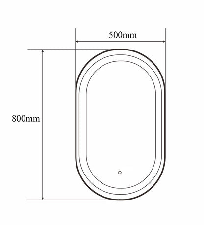 Spiegel Chiavari zwart