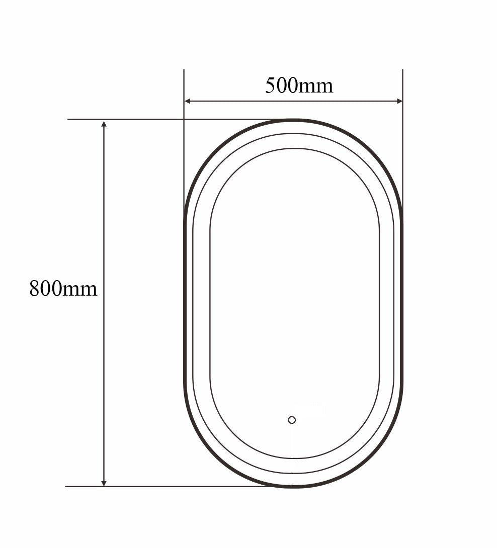 Spiegel Chiavari zwart
