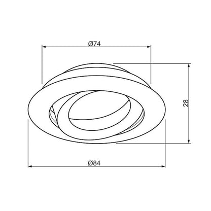 Inbouw spot Lanciano
