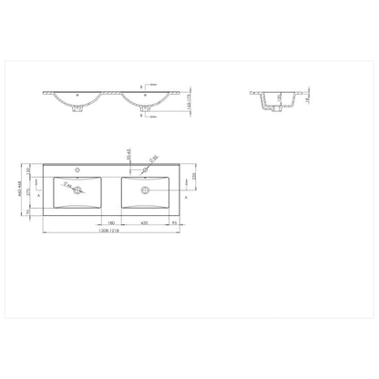 Wastafel dubbel Palermo