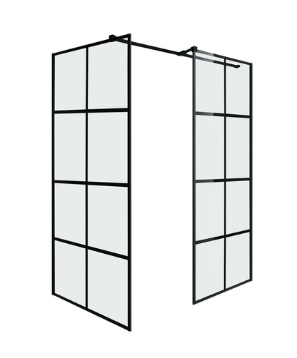 Inloopdouche dubbele wand Firenze zwart