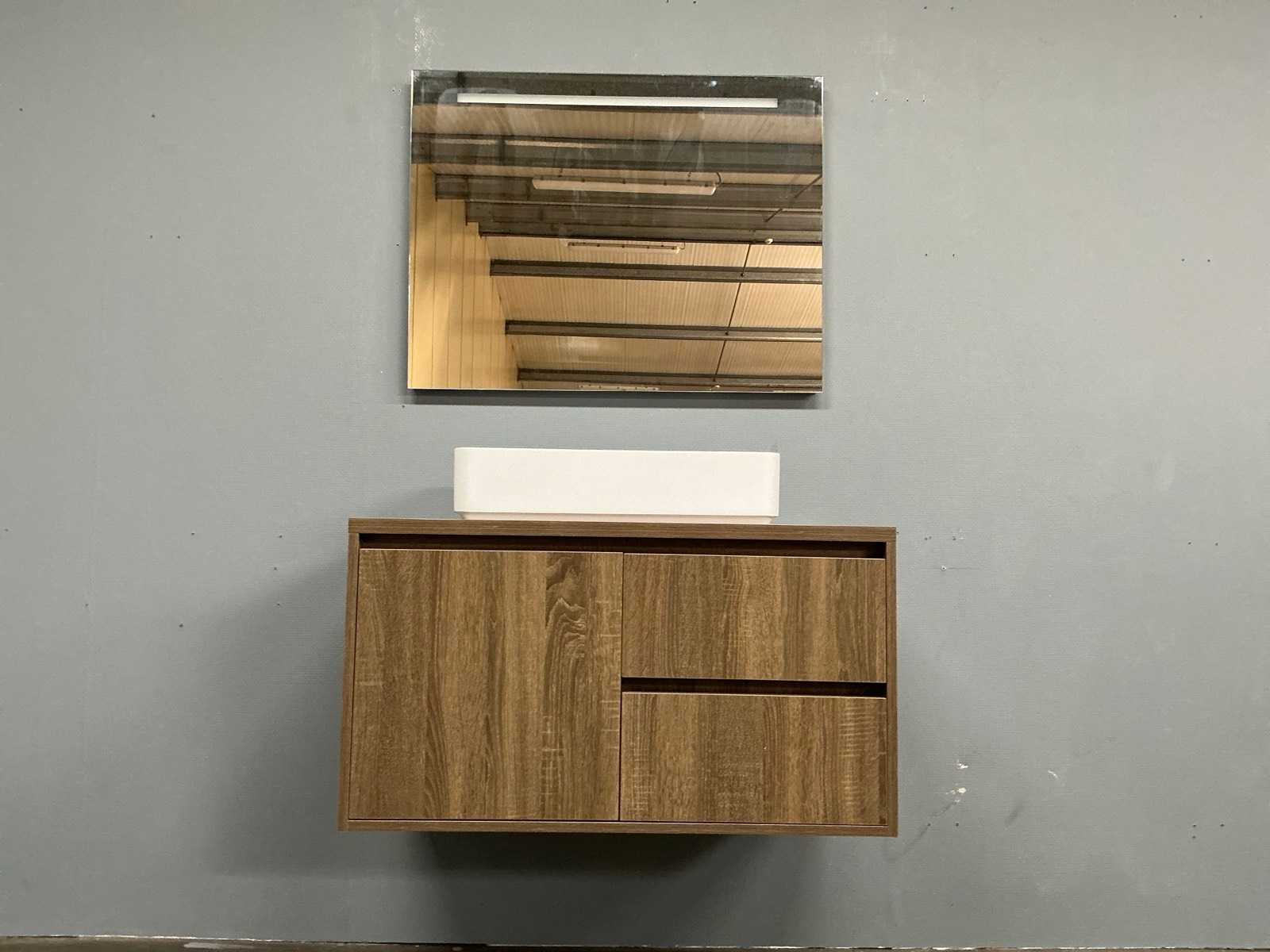 Houtlook badmeubelset L