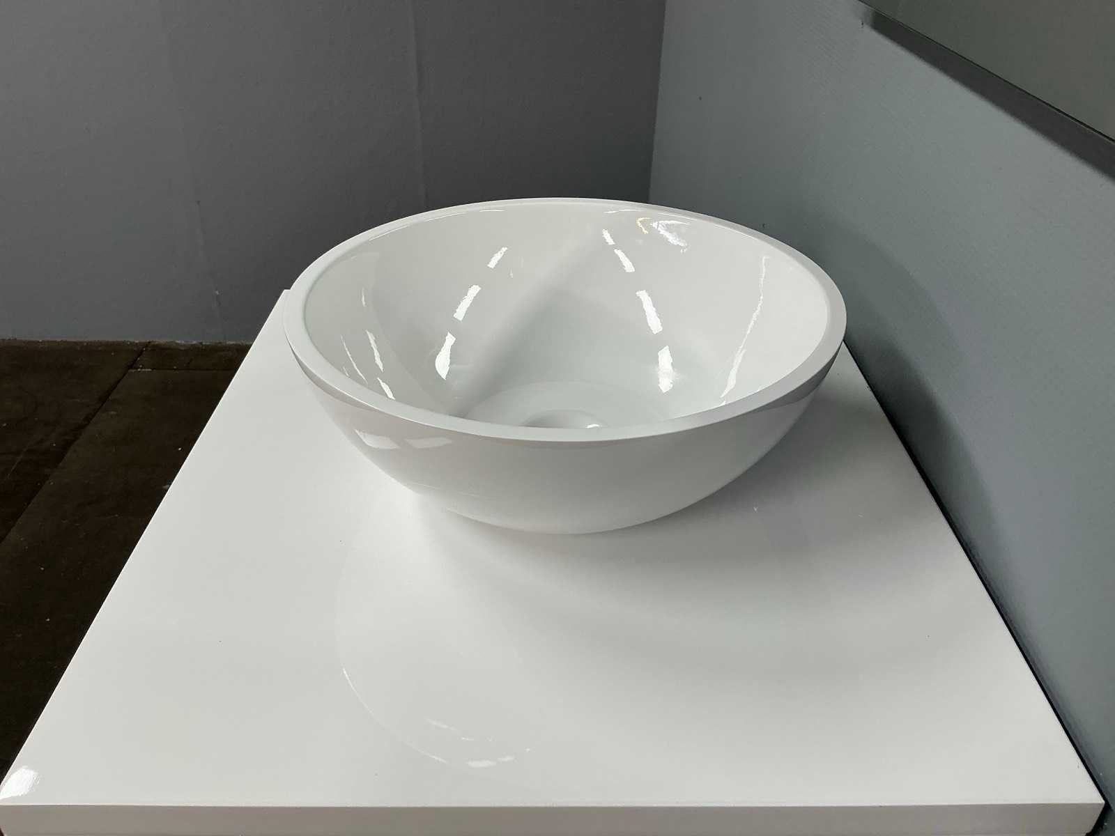 Glans witte badmeubelset S