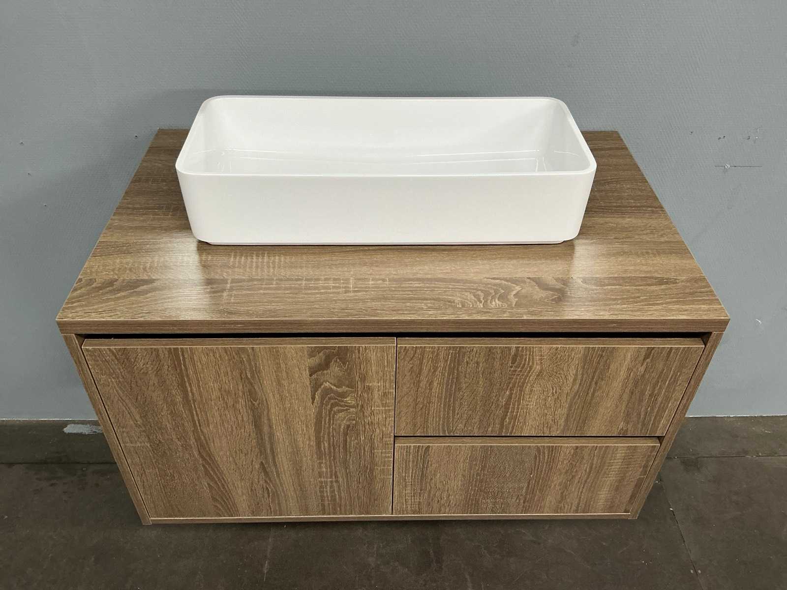 Houtlook badmeubelset L
