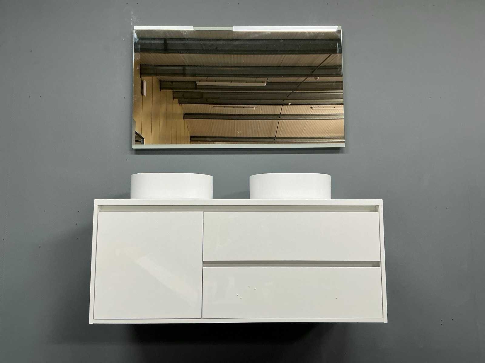 Glans witte badmeubelset XL