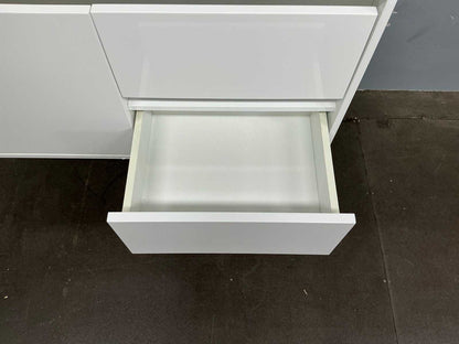 Hoogglans witte badmeubelset L