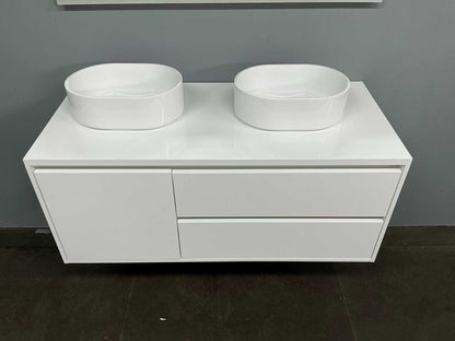 Glans witte badmeubelset XL